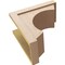 Ekena Millwork 11"W x 22"D x 22"H Classic Emerson Rough Cedar Woodgrain TimberThane Corbel, Primed Tan CORUR11X22X22EMRRCPR - alternate 2